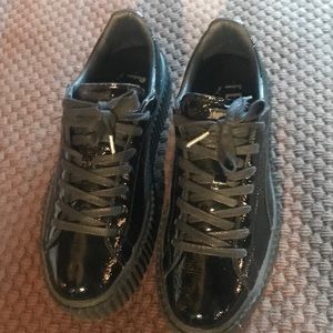 Puma Fentry black leather creepers for men 10 usa